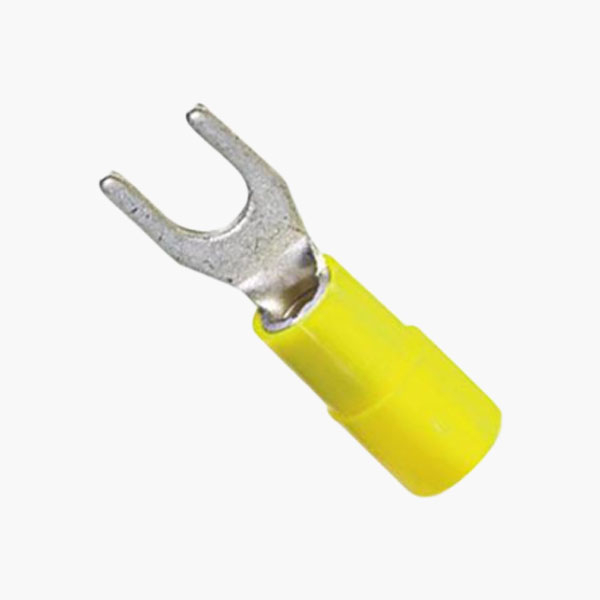 6XM5.3 PVC INSULATED CABLE LUGS, FORK TYPE (SPADE), SV5.5-5, DUPRO