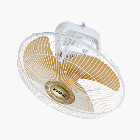 Khind 16 Inch Auto Fan, 3 Leaf Metal Blade, 3 Speed Regulator Control, 360 degrees rotation