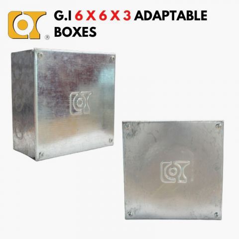 Cot 6X6X3 GI Adaptable Box