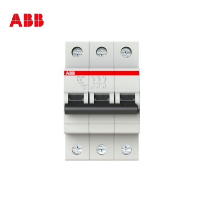ABB THREE POLE MCB 10 AMP, 6KA, SH203-C10, 2CDS213001R0104