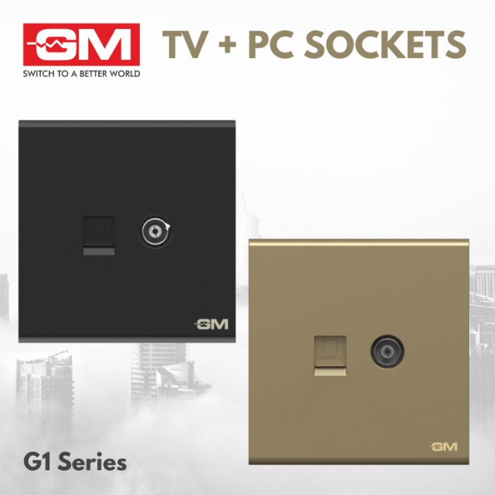 GM TV + PC SOCKETS, G1 SERIES