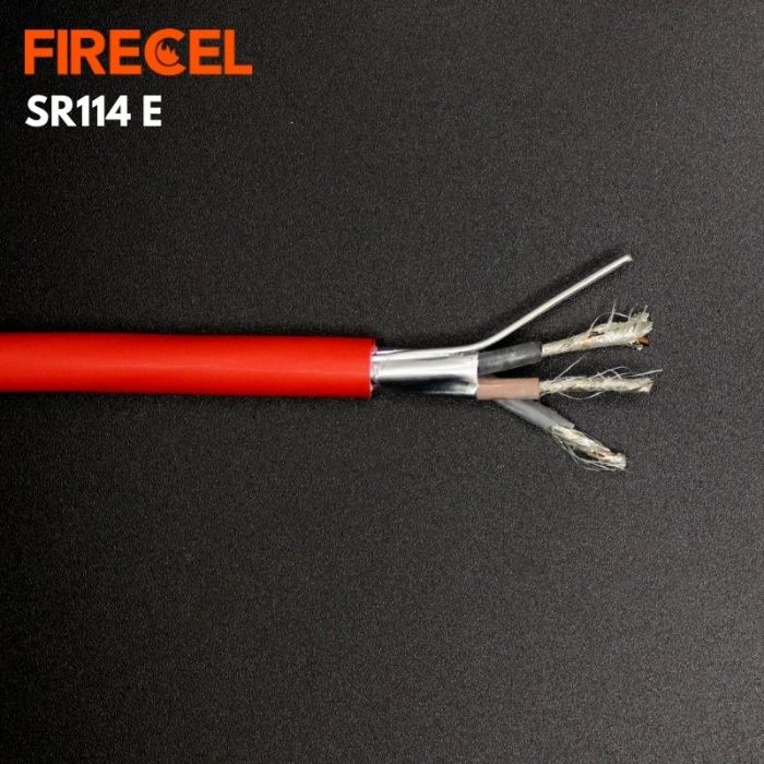 FIRECEL 1.5 SQMM 3CORE+E, RED FIRE ALARM CABLE, ENHANCED, SOLID CONDUCTOR, SR114E