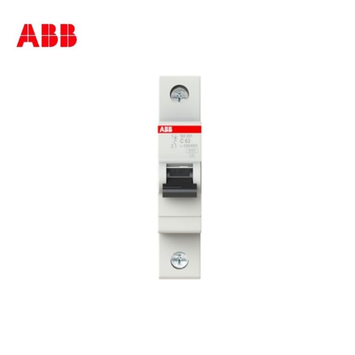 ABB SINGLE POLE MCB 63 AMP, 6KA, SH201-C63, 2CDS211001R0634
