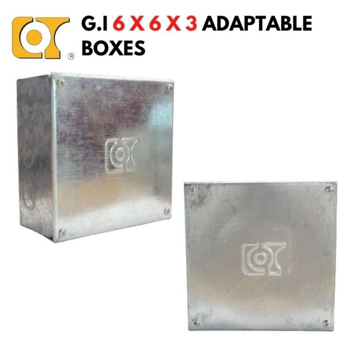COT 6X6X3 G.I ADAPTABLE BOXES