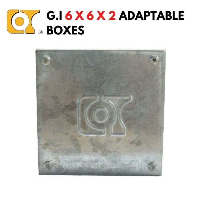 COT 6X6X2 G.I ADAPTABLE BOX, PRE-GALV, KB150-50-SCH