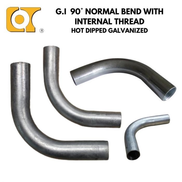 COT G.I 90Â° NORMAL BEND WITH INTERNAL THREAD, HDG