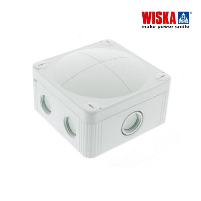 WISKA 95 X 95 X 60 MM ELECTRICAL  JUNCTION BOX - WATERPROOF, COMBI 407 LG, 10105595