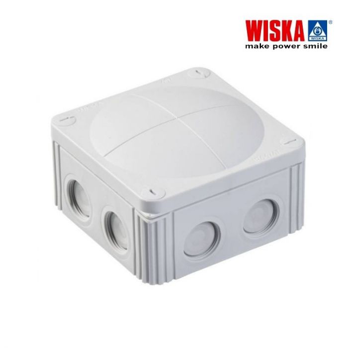 WISKA 110 X 110 X 66 MM ELECTRICAL  JUNCTION BOX - WATERPROOF, COMBI 607 LG, 10060531