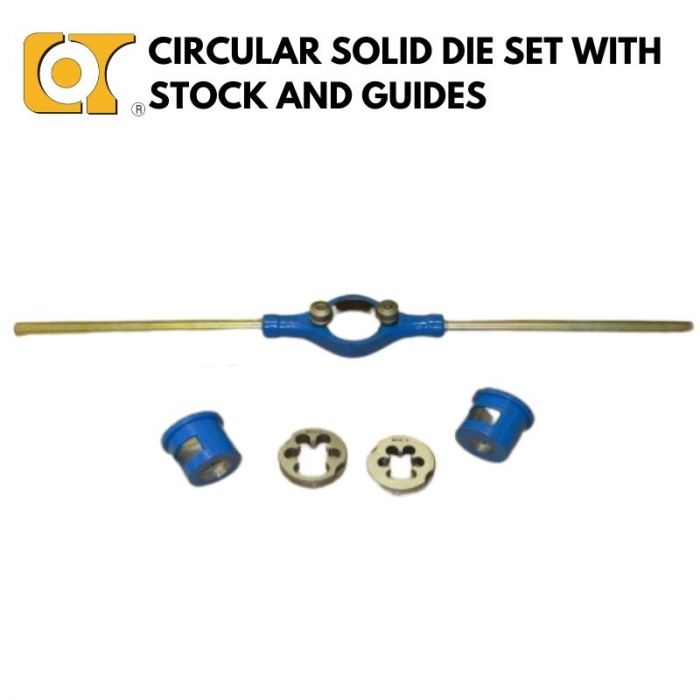 COT CIRCULAR SOLID DIE SET WITH STOCK AND GUIDES