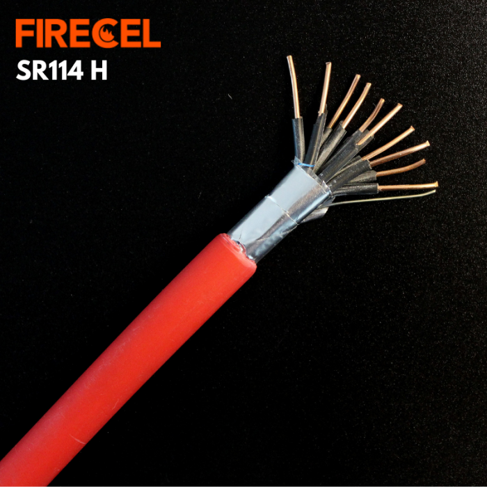 FIRECEL 1.5 SQMM 10CORE+E, RED FIRE ALARM CABLE, SOLID CONDUCTOR, SR114H
