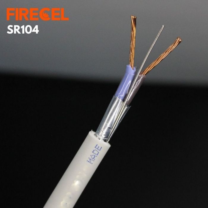 FIRECEL 1.5 SQMM 2CORE+E, WHITE FIRE ALARM CABLE, STRANDED CONDUCTOR, SR104