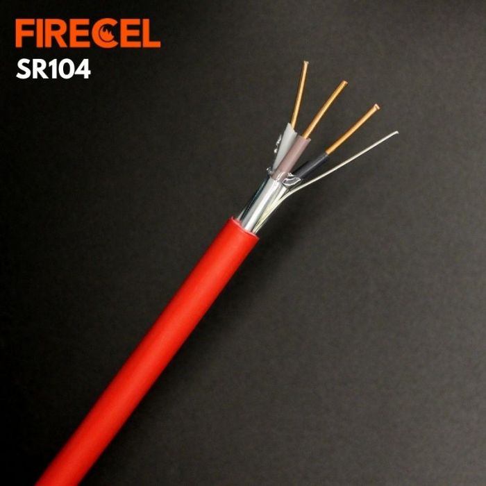 FIRECEL 1.5 SQMM 3CORE+E, RED FIRE ALARM CABLE, SOLID CONDUCTOR, SR104