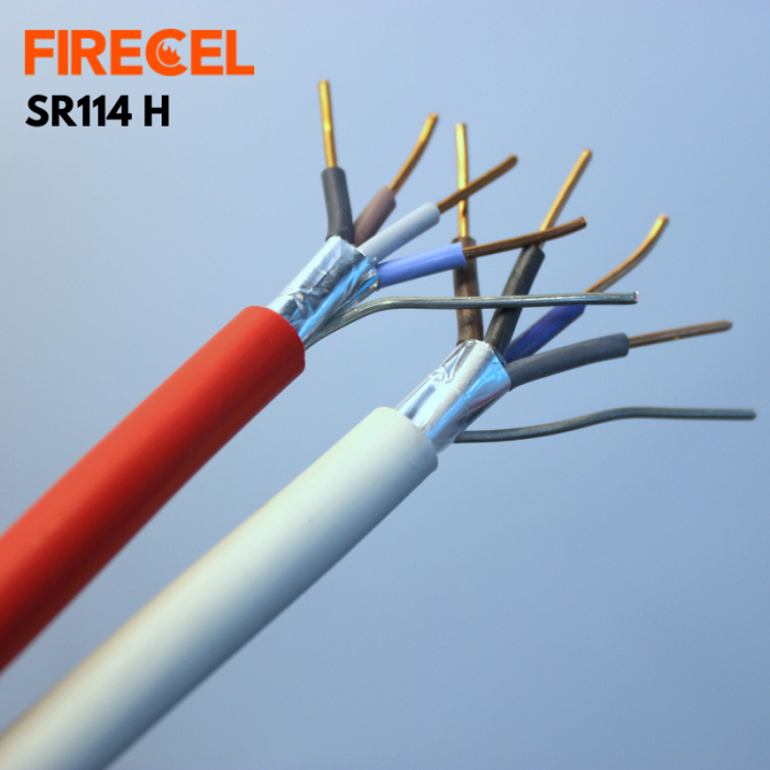 FIRECEL 1.5 SQMM 4CORE+E, WHITE FIRE ALARM CABLE, SOLID CONDUCTOR, SR114H