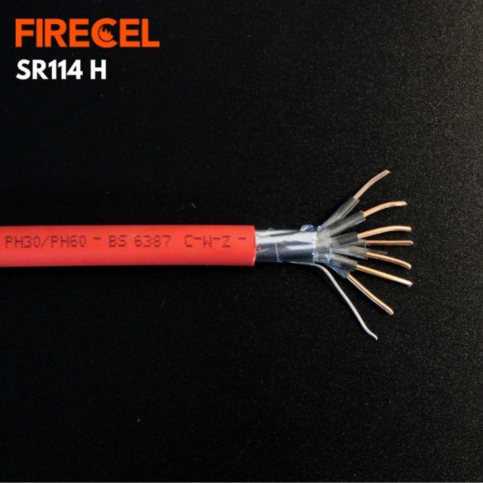 FIRECEL 1.5 SQMM 7CORE+E, RED FIRE ALARM CABLE, SOLID CONDUCTOR, SR114H