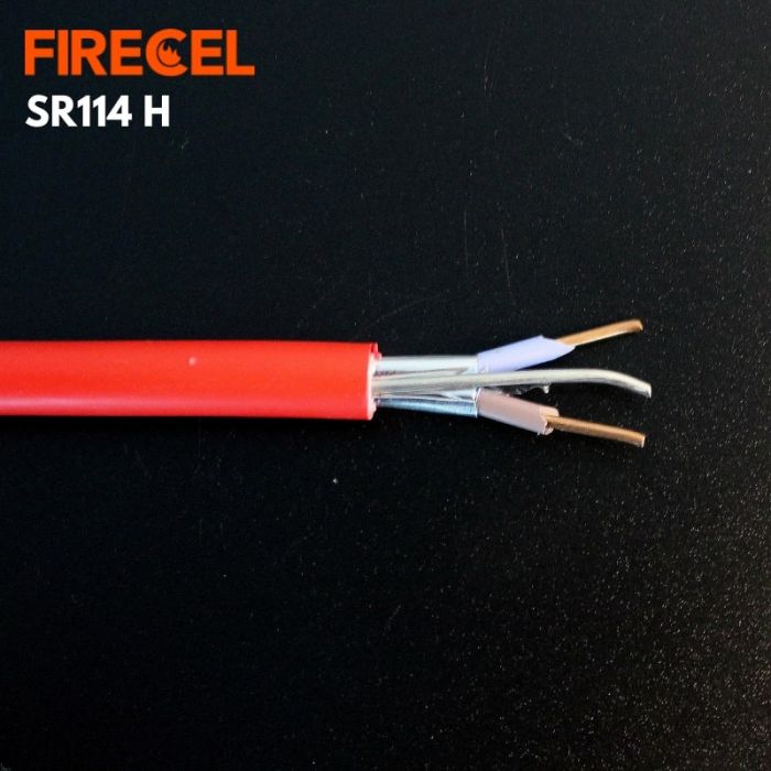 FIRECEL 2.5 SQMM 2CORE+E, RED FIRE ALARM CABLE, SOLID CONDUCTOR, SR114H