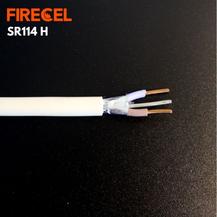 FIRECEL 2.5 SQMM 2CORE+E, WHITE FIRE ALARM CABLE, SOLID CONDUCTOR, SR114H
