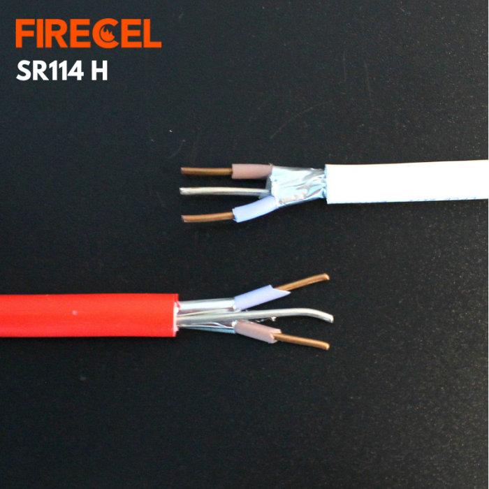 FIRECEL 2.5 SQMM 2CORE+E, WHITE FIRE ALARM CABLE, SOLID CONDUCTOR, SR114H