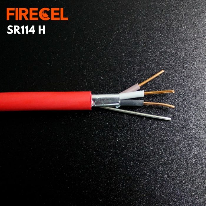 FIRECEL 2.5 SQMM 3CORE+E, RED FIRE ALARM CABLE, SOLID CONDUCTOR, SR114H