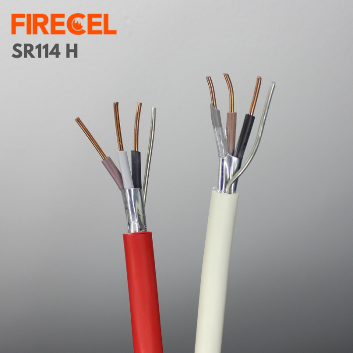 FIRECEL 2.5 SQMM 3CORE+E, RED FIRE ALARM CABLE, SOLID CONDUCTOR, SR114H
