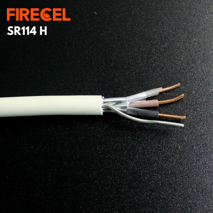 FIRECEL 2.5 SQMM 3CORE+E, WHITE FIRE ALARM CABLE, SOLID CONDUCTOR, SR114H