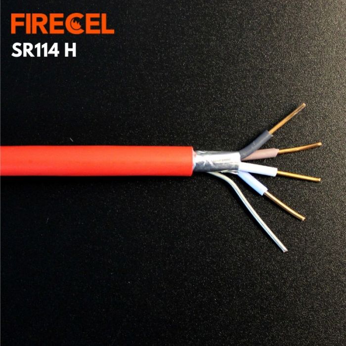 FIRECEL 2.5 SQMM 4CORE+E, RED FIRE ALARM CABLE, SOLID CONDUCTOR, SR114H