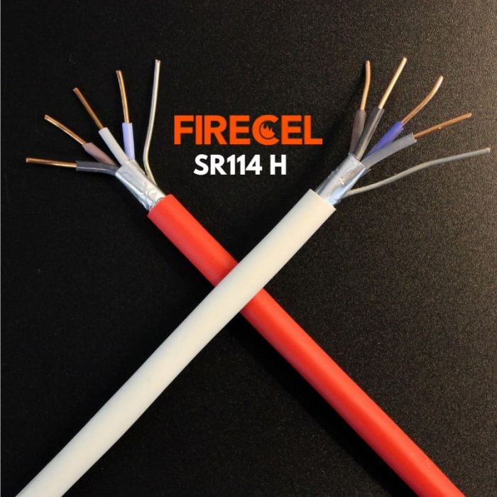 FIRECEL 2.5 SQMM 4CORE+E, RED FIRE ALARM CABLE, SOLID CONDUCTOR, SR114H