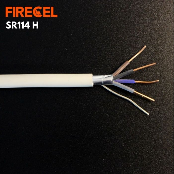 FIRECEL 2.5 SQMM 4CORE+E, WHITE FIRE ALARM CABLE, SOLID CONDUCTOR, SR114H