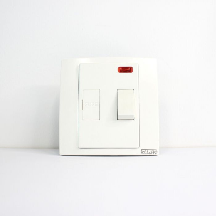 TELLARO 13AMP SWITCHED FUSE CONNECTION UNIT (SPUR UNIT) WITH NEON SCREWLESS, TORONTO T2419