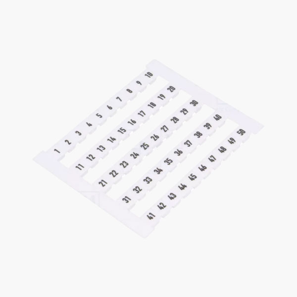 1 - 50 TERMINAL MARKERS, DEK 5 FW 1-50, PN: 0473460001, WEIDMULLER