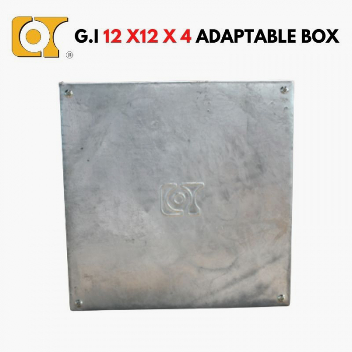 Cot 12X12X4 G.I Adaptable Box, HDG, KB300-100-HC