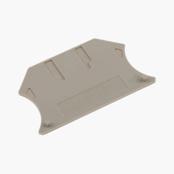 2.5mm COVER END PLATE, WAP 2.5-10GR, PN: 1050050000, WEIDMULLER