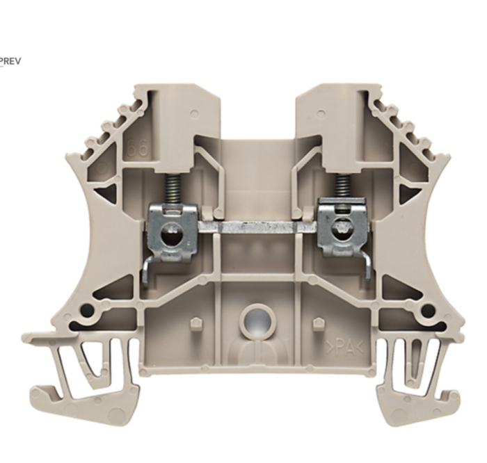 2.5mm FEED THROUGH TERMINAL BLOCK, WDU2.5, PN: 1020000000, WEIDMULLER