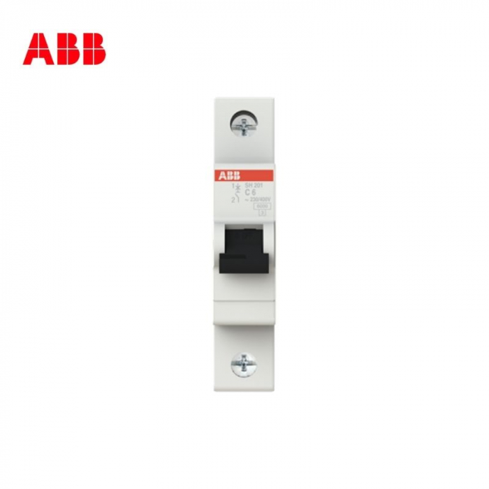 ABB Single Pole MCB 6 Amp, 6KA, SH201-C6, 2CDS211001R0064