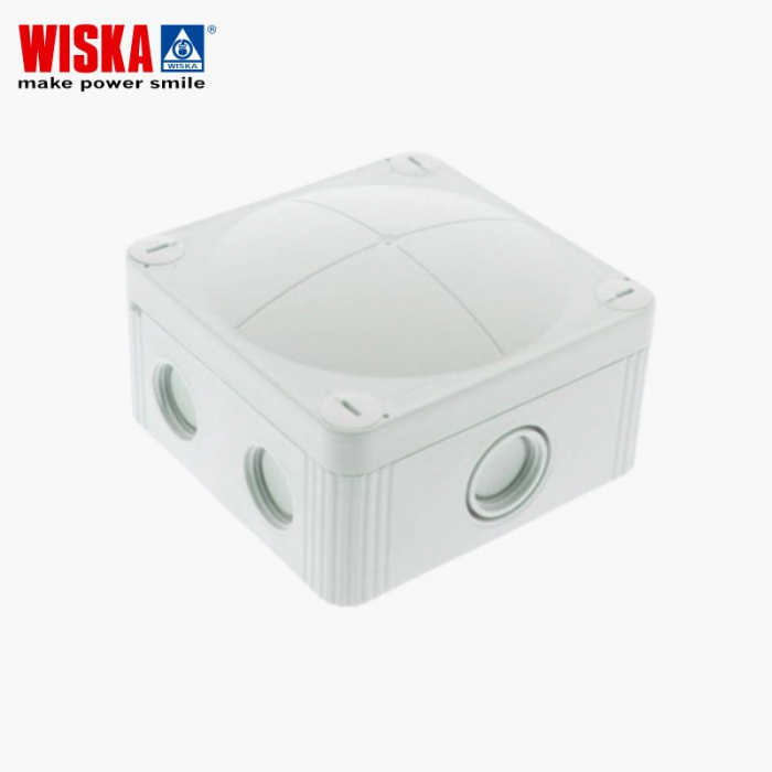 Wiska 95 X 95 X 60 MM Electrical Junction Box - Waterproof, Combi 407 LG, 10105595