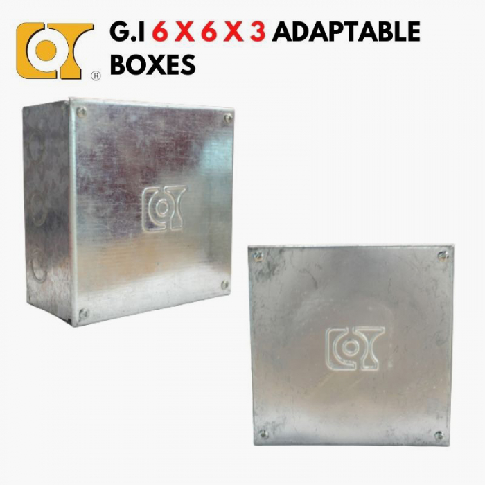Cot 6X6X3 GI Adaptable Box