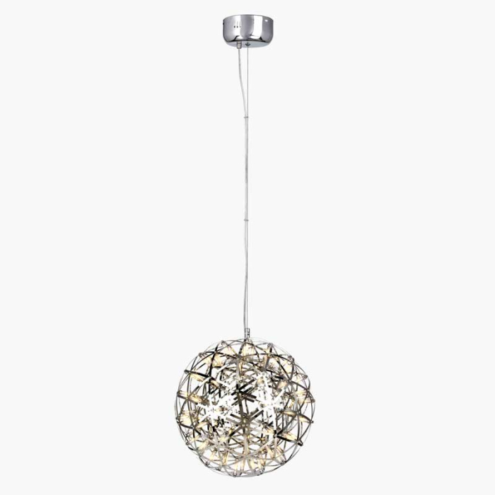 V-Tac Led Designer Chandelier With 92 Beads, Gold, Dia 400mm