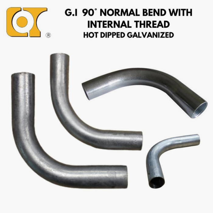 Cot G.I 90° Normal Bend With Internal Thread, HDG