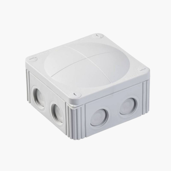 Wiska 110 X 110 X 66 MM Electrical Junction Box - Waterproof, Combi 607 LG, 10060531
