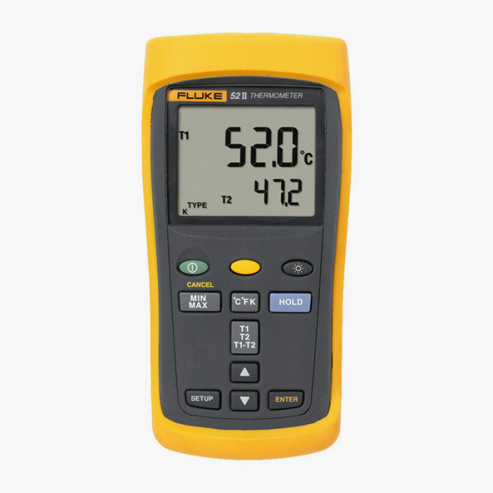 Fluke Dual Probe Digital Thermometer, 52-II