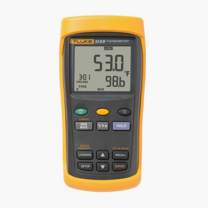 Fluke Digital Thermometer With Data Logging, 53-2-B