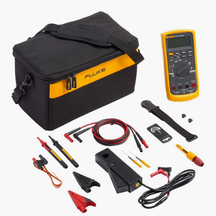 Fluke Deluxe Automotive Multimeter Combo Kit, 88-5-A-Kit, 1000V, 14 Pcs/Kit