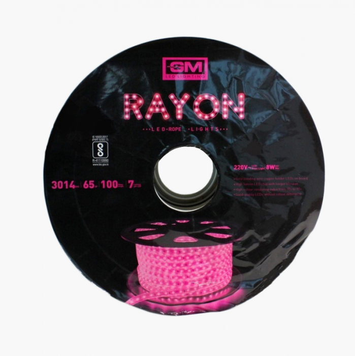 GM Rayon - Led Rope Light SMD 3014 IP65, 100 MTR Roll