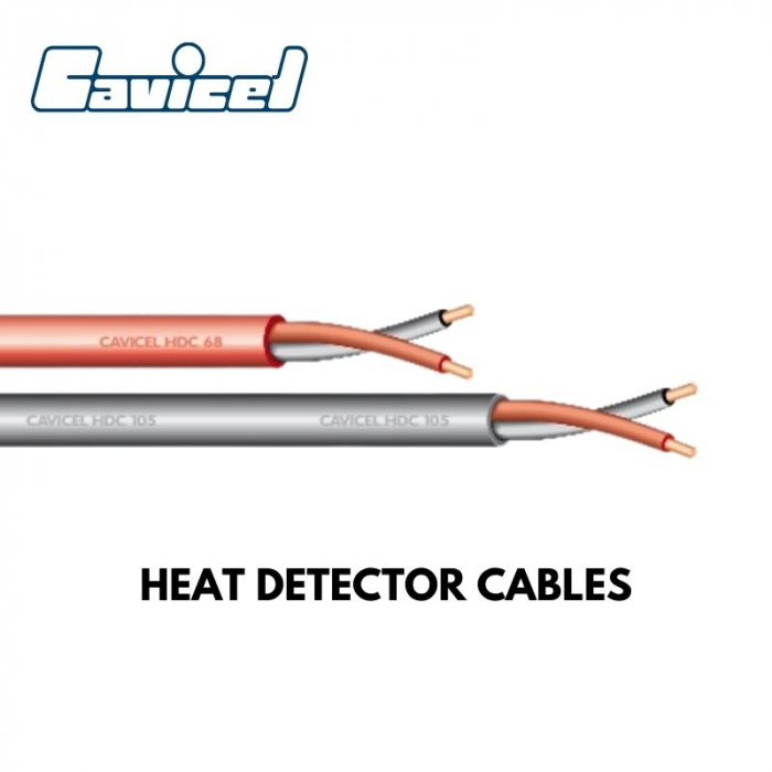 Cavicel 68°C Linear Heat Detector Cables (HDC), Red, 2C X 0.95 Sqmm