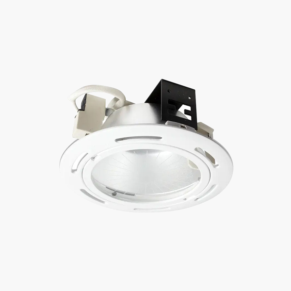 Robus Downlight, W/O Lamp, Circular Metal Halide, White