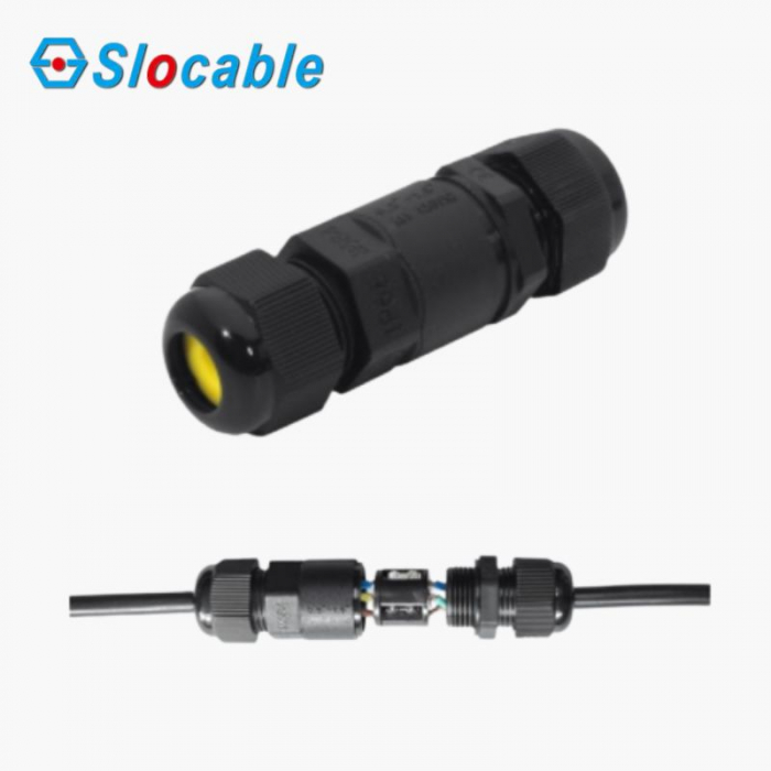 Slocable M684-A IP68 3P Waterproof Connector, 16A, Straight