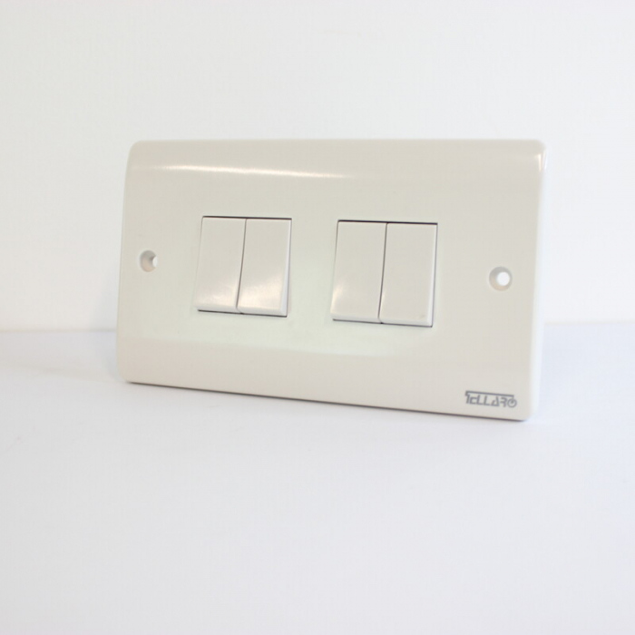 Tellaro 4 Gang 1 Way Switch 3 X 6, Victoria T1307
