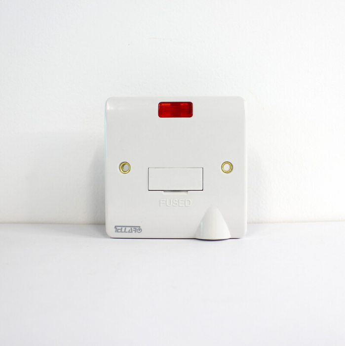Tellaro 13Amp Unswitched Fused Connection Unit (Spur Unit) With Neon Indicator, Victoria T1413