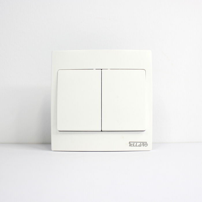 Tellaro 2 Gang 2 Way Switch Screwless, Toronto T2304