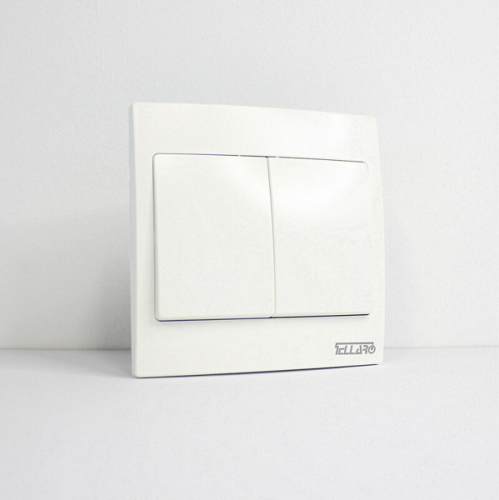 Tellaro 2 Gang 2 Way Switch Screwless, Toronto T2304