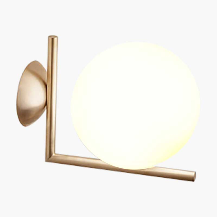 V-Tac Led Wall Lamp With Round Metal Base And Milky White Lamp Shade, Dia 200mm, VT-7230